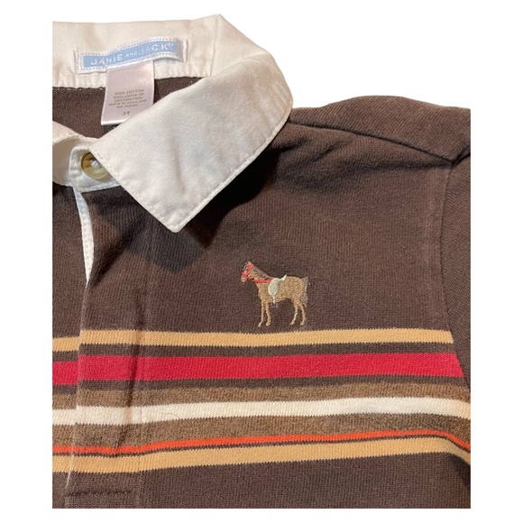 Janie and Jack English Countryside Long-Sleeve Polo 3T - Picture 5 of 5